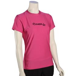 O'Neill Women's Basic Skins SS Surf Shirt - Fox Pink - XS
