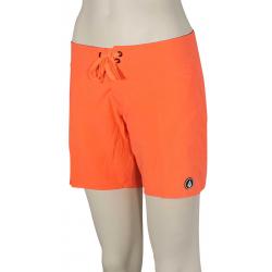 Volcom Simply Solid 7" Women's Boardshorts - Electric Coral - 13
