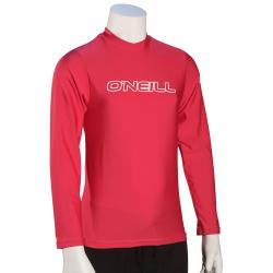 O'Neill Kid's Basic Skins LS Surf Shirt - Watermelon - 16
