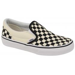 Vans Kid's Classic Slip On Shoe - Black and White Checkerboard - Toddler 11