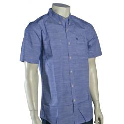 Quiksilver Trig SS Button Down Shirt - Classic Blue - XXL