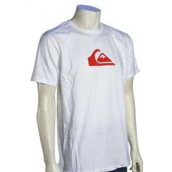 Quiksilver White Wave T-Shirt - White / Red - XXL