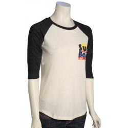 Roxy Surf Baja Baseball Raglan Women's T-Shirt - Pirate Black - XL