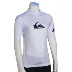 Quiksilver Boy's All Time SS Rash Guard - White - 16