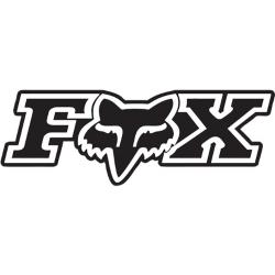 Fox Corporate Logo Sticker - Black - L