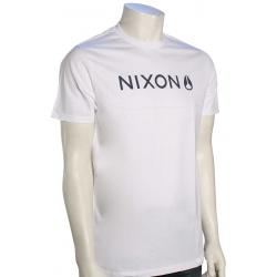 Nixon Basis T-Shirt - White / Navy - XXL