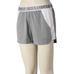 Under Armour Play Up Women's Shorts - True Grey Heather / White - L