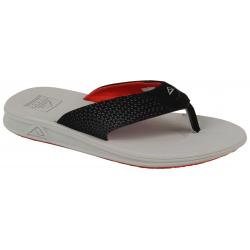 Reef Boy's Grom Rover Sandal - Grey / Red - Youth 4