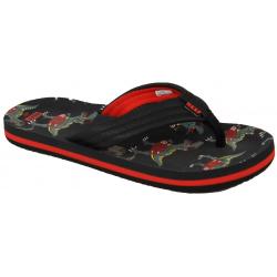 Reef Boy's Ahi Sandal - Red T-Rex - Youth 4