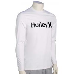 Hurley One and Only LS Surf Shirt - White / Black - XXL