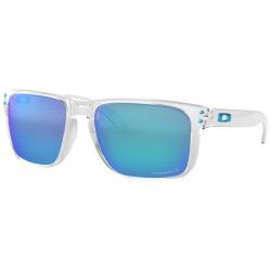 Oakley Holbrook XL Sunglasses - Polished Clear / Prizm Sapphire Polarized
