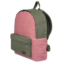 Roxy Sugar Baby Canvas Colorblock 16L Backpack - Burnt Olive
