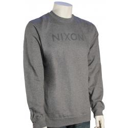 Nixon Wordmark Crew Sweater - Dark Grey Heather - XXL