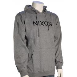 Nixon Wordmark Pullover Hoody - Dark Heather Grey - XXL