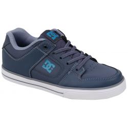 DC Boy's Pure Elastic Shoe - Blue / Blue / Blue - Youth 6