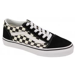 Vans Kid's Old Skool Shoe - Checkerboard Black / White - Youth 4
