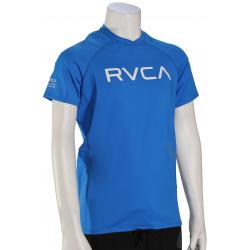 RVCA Boy's SS Rash Guard - Blue Cruz - XL