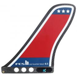 FCS II Slater Trout 8.5" SUP Fin - Red / Navy