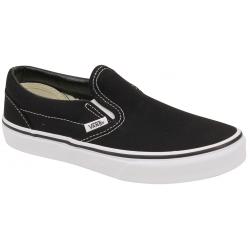 Vans Kid's Classic Slip On Shoe - Black / True White - Youth 4