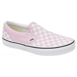 Vans Kid's Classic Slip On Shoe - Checkerboard Lilac Snow / True White - Youth 5