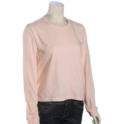 Hurley Solid Perfect Crew LS Women's T-Shirt - Echo Pink - XL