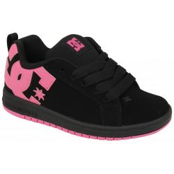 DC Kid's Court Graffik Shoe - Black / Pink - Youth 5