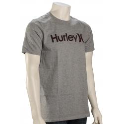 Hurley One and Only Push Through T-Shirt - Grey Heather / Mahogany - XXL