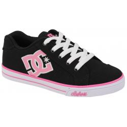 DC Girl's Chelsea TX Shoe - Black / Pink - Youth 5