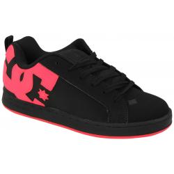 DC Women's Court Graffik Shoe - Black / Hot Pink - 10