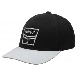 Hurley Block Patch Snapback Hat - Black