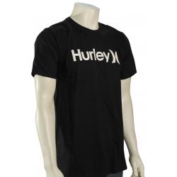 Hurley One and Only Solid SS T-Shirt - Black / White - XXL