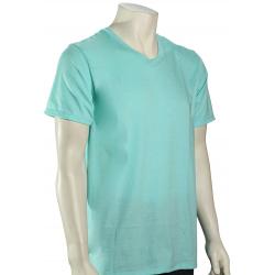 Hurley Mock Twist Staple V-Neck SS T-Shirt - Aurora Green / Heather - XXL