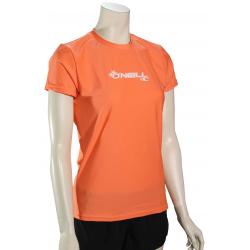 O'Neill Women's Basic Skins SS Surf Shirt - Light Grapefruit - XS