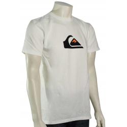 Quiksilver Comp Logo T-Shirt - White / Orange - XXL