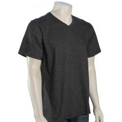 Hurley Premium Staple SS V-Neck T-Shirt - Black Heather - XXL