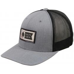 Salty Crew Topstitch Retro Trucker Hat - Heather Grey / Black
