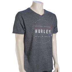 Hurley Siro Built V-Neck T-Shirt - Obsidian Heather - L