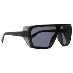 Von Zipper Defender Sunglasses - Black Satin Clear / Grey