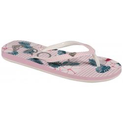 Roxy Girl's Pebbles Sandal - Pink / White - Youth 5