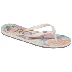 Roxy Tahiti Sandal - White / Pink / Multi - 10