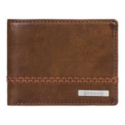 Quiksilver Stitchy Bi-Fold Wallet - Chocolate Brown