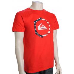 Quiksilver 4th Hexa Logo T-Shirt - Red - XXL