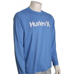 Hurley One and Only Hybrid LS Surf Shirt - Pacific Blue Heather - L
