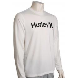 Hurley One and Only Hybrid LS Surf Shirt - White - XL