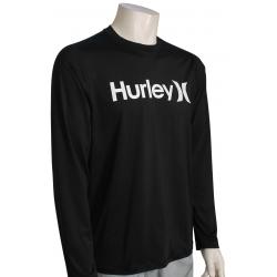 Hurley One and Only Hybrid LS Surf Shirt - Black - XL