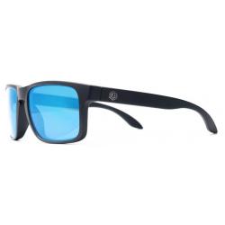 Ensea Machine Sunglasses - Matte Black / Blue Mirror Polarized