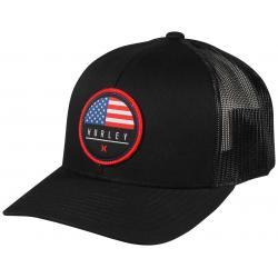 Hurley Staple Destination Trucker Hat - Black / USA