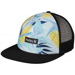Hurley Printed Square Trucker Hat - Blue