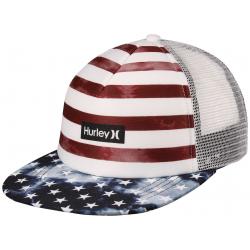 Hurley Printed Square Trucker Hat - Team Red
