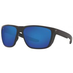 Costa Ferg Sunglasses - Matte Black / Blue Mirror Polar Poly